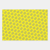 おめでとうパーソナライズされたリタイア！青(金ゴールド) ラッピングペーパーシート (正面)