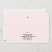 おめでとうパーソナライズされた不動産仲介業者シック花 カード (裏面)