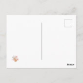 おめでとうパーソナライズされた不動産仲介業者フローラ ポストカード (裏面)