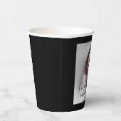 おめでとうパーソナライズされた写真 紙コップ (右)