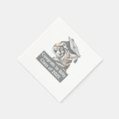 おめでとうパーソナライズされた卒業 スタンダードカクテルナプキン (角)