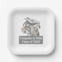 おめでとうパーソナライズされた卒業 ペーパープレート