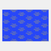 おめでとうパーソナライズされた大学院名!大プリント ラッピングペーパーシート (正面)