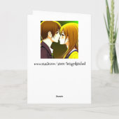 おめでとうパーソナライズされた結婚の カード (裏面)