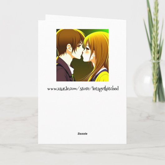 おめでとうパーソナライズされた結婚の カード (裏面)