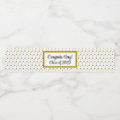 おめでとうパーソナライズされた2023年卒業 ペットボトルラベル (シングルラベル)