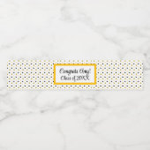 おめでとうパーソナライズされた2025年卒業 ペットボトルラベル (シングルラベル)