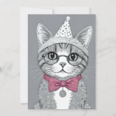 おめでとうパーティー – 変装した猫 (裏面)