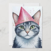 おめでとうパーティー – 変装した猫 (裏面)