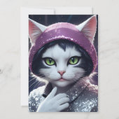 おめでとうパーティー – 変装した猫 (裏面)