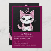 おめでとうパーティー – 変装した猫 (正面/裏面)