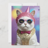 おめでとうパーティー – 変装した猫 (裏面)