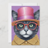 おめでとうパーティー – 変装した猫 (裏面)