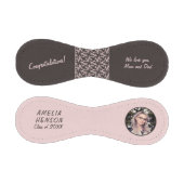 おめでとうピンクオーナメント卒業写真 野球ボール (パネル)