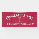 おめでとうピンクナースドクターメディカル 横断幕 (横)