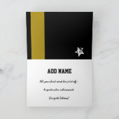 おめでとうフィジカルセラピーストライプ金ゴールド カード (内部)