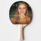 おめでとうフォトスクリプト卒業カスタム 卓球ラケット (正面)