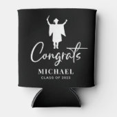 おめでとうブラック卒業パーティー 缶クーラー (正面)