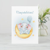 おめでとうブルーウォーター色ベビーカード シーズンカード (スタンド正面)