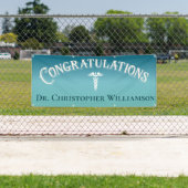 おめでとうブループロフェッショナルメディカルドクター 横断幕 (インサイチュ)