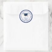 おめでとうブルーモルタルクラス任意の年Cla ラウンドシール (バッグ)