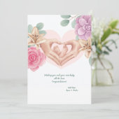 おめでとうベイビーラブカード 招待状 (スタンド正面)