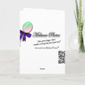 おめでとうベビーカーカスタマイズド –  カード (裏面)