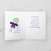 おめでとうベビーカーカスタマイズド –  カード (内部)