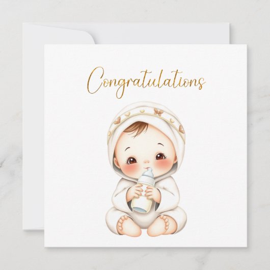 おめでとうベビーカード カード (正面)