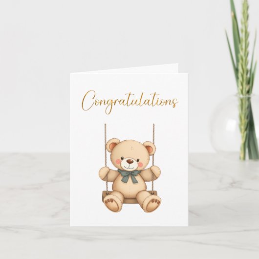 おめでとうベビーカード カード (正面)