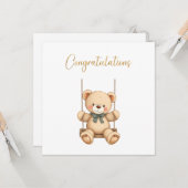 おめでとうベビーカード カード (正面/裏面インサイチュ)