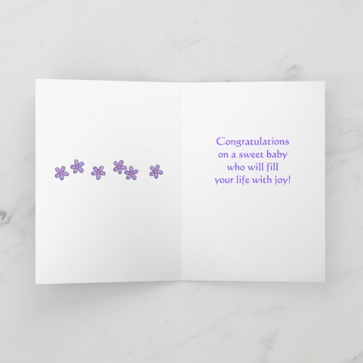 おめでとうベビー乳母車キャリッジグリーンイエロー カード (内部)