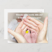 おめでとうベビー生まれ ポストカード (正面/裏面)
