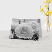 おめでとうホワイトロー結婚ズ カード (黄色い花)