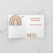 おめでとうボホー卒業式レインボウ カード (内部)