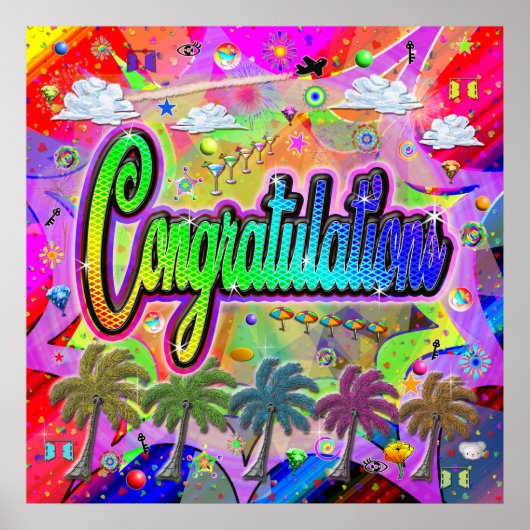 おめでとうポスター～ビスタ表現 ポスター (正面)