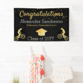 おめでとうマウンテンバイクもしくは自転車に乗る人卒業 横断幕 (インサイチュ)