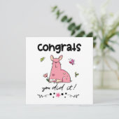 おめでとうマンガのブルドッグフランスのグラード カード (スタンド正面)