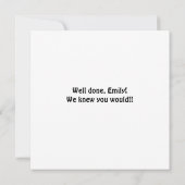 おめでとうマンガのブルドッグフランスのグラード カード (裏面)