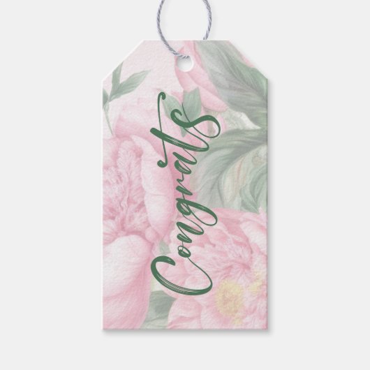 おめでとうメッセージカード ギフトタグ (正面)