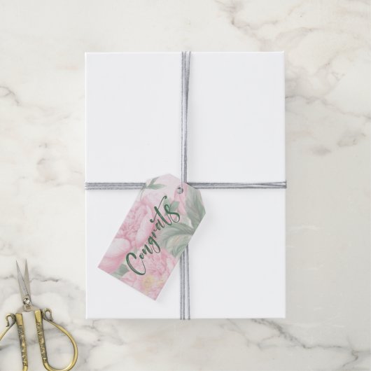 おめでとうメッセージカード ギフトタグ (より糸付き)