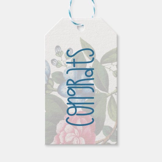 おめでとうメッセージカード ギフトタグ (正面)