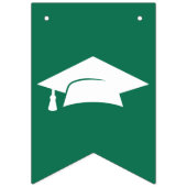 おめでとうモダンズグラッドグリーン卒業 バンティングフラッグ (第1の旗)