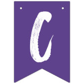 おめでとうモダンズグラッドパープル卒業 バンティングフラッグ (第2の旗)