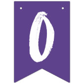 おめでとうモダンズグラッドパープル卒業 バンティングフラッグ (第3の旗)