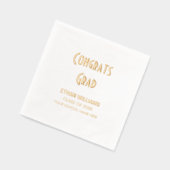 「おめでとうモダンズグラード」、卒業 箔ナプキン (左)