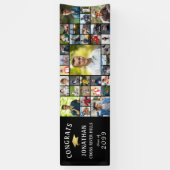 おめでとうモダンズGRAD 35フォトコラージブラック 横断幕 (縦)