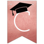 おめでとうモダンバラ金ゴールド卒業パーティー バンティングフラッグ (第1の旗)