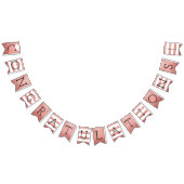 おめでとうモダンバラ金ゴールド バンティングフラッグ (全)