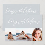 おめでとうモダン 招待状 (正面/裏面)